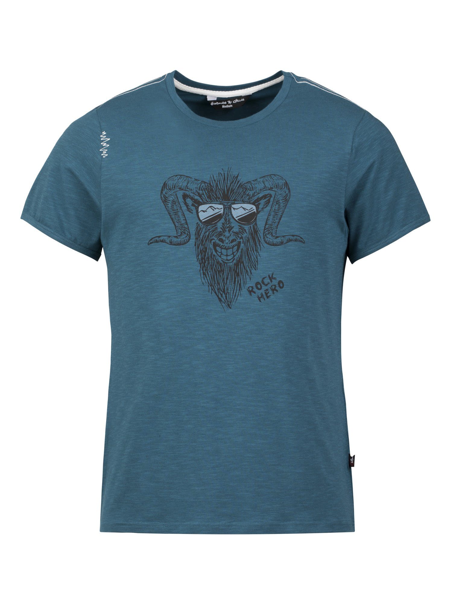 Chillaz T-Shirt Chillaz M Kurzarm-Shirt T-shirt Blue Herren - Blue Hero Rock