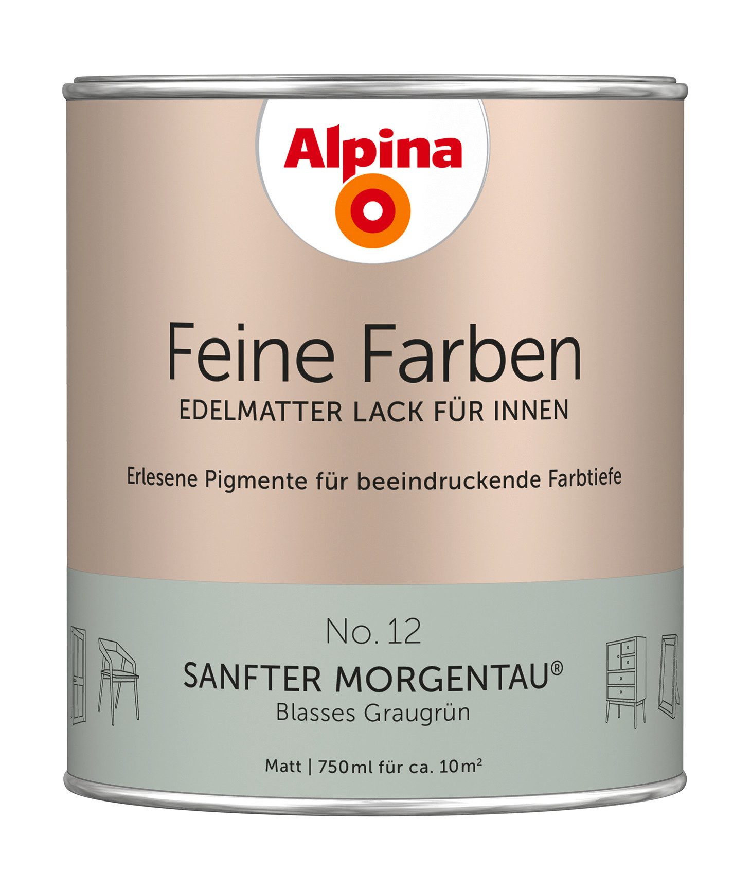 Alpina Lack Feine Farben Lack 750ml