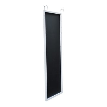 en.casa Ganzkörperspiegel, »Lesina« Türspiegel mit Hängehaken Aluminium 120x37cm Weiß