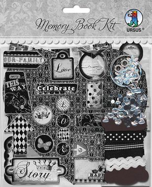 URSUS Kreativset Bastelset Memory Book Kit Shabby Chic Haert
