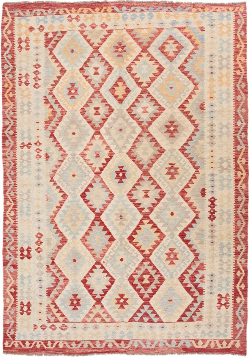 Orientteppich Kelim Afghan 203x288 Handgewebter Orientteppich, Nain Trading, rechteckig, Höhe: 3 mm