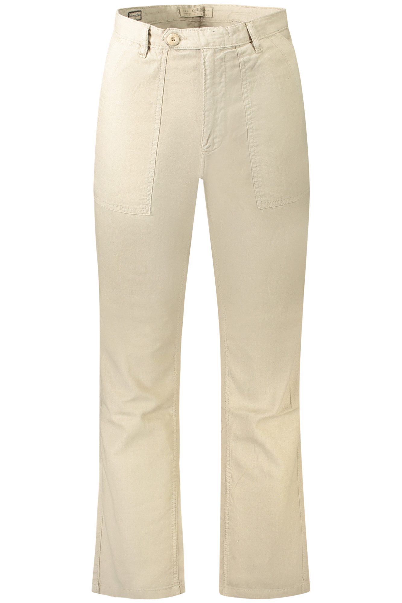 GUESS JEANS 5-Pocket-Hose Beige Herrenhose mit 4 Taschen und Logo - Stilvoll und Funktional