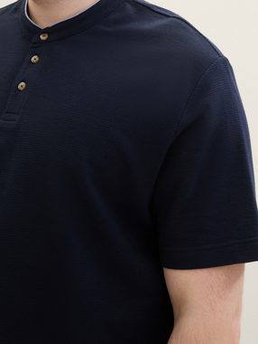 TOM TAILOR PLUS Poloshirt Plus - Poloshirt mit Stehkragen