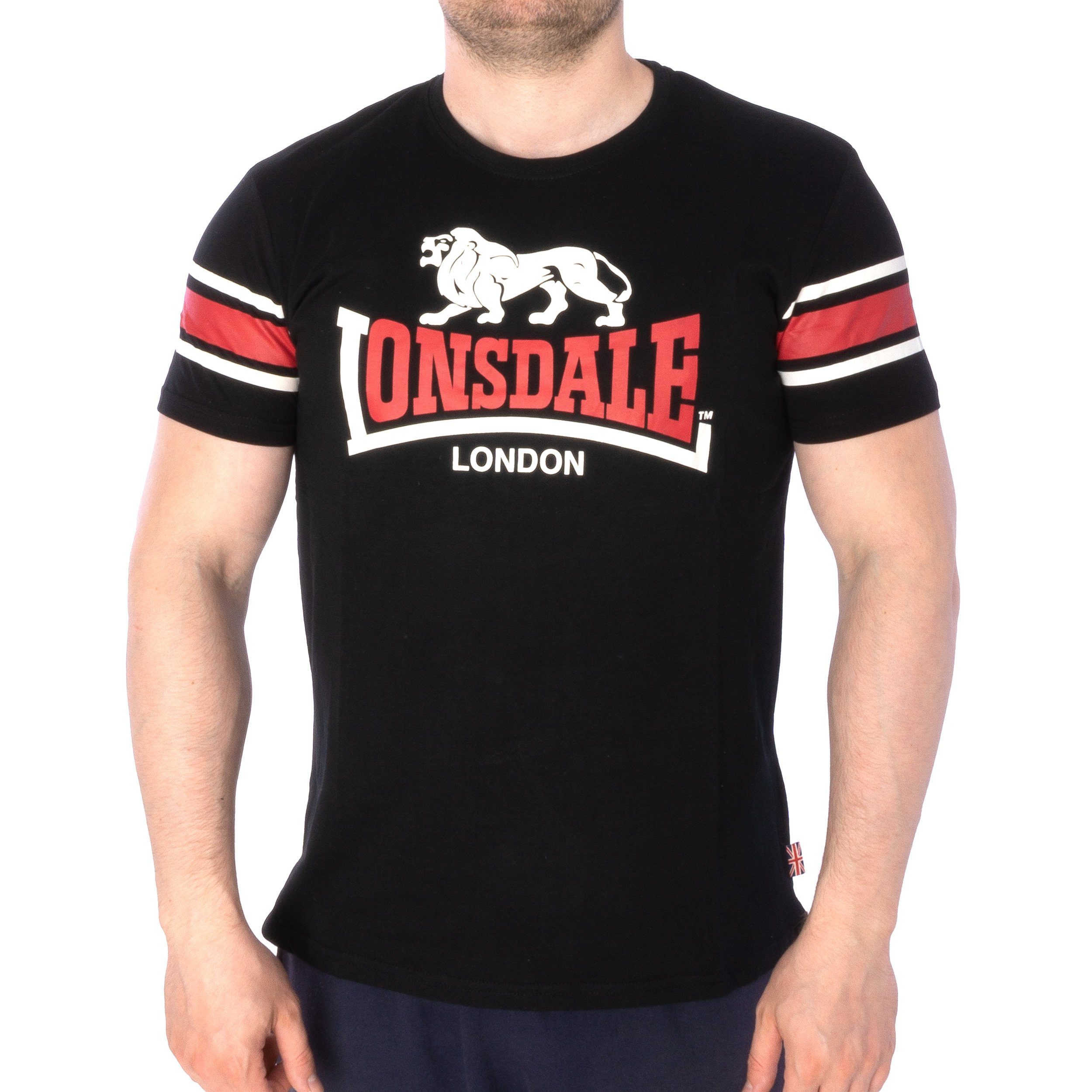 Hempriggs (1-tlg) schwarz Lonsdale T-Shirt T-Shirt Lonsdale