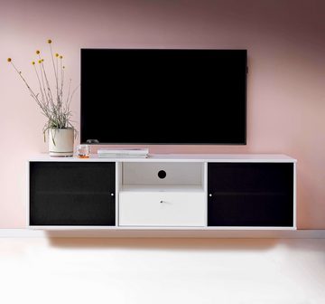 Hammel Furniture TV-Board Mistral Fernsehschrank, Medienmöbel, Hängend, Türen mit Akustikstoff, Schublade, Lowboard, B: 161,5 cm