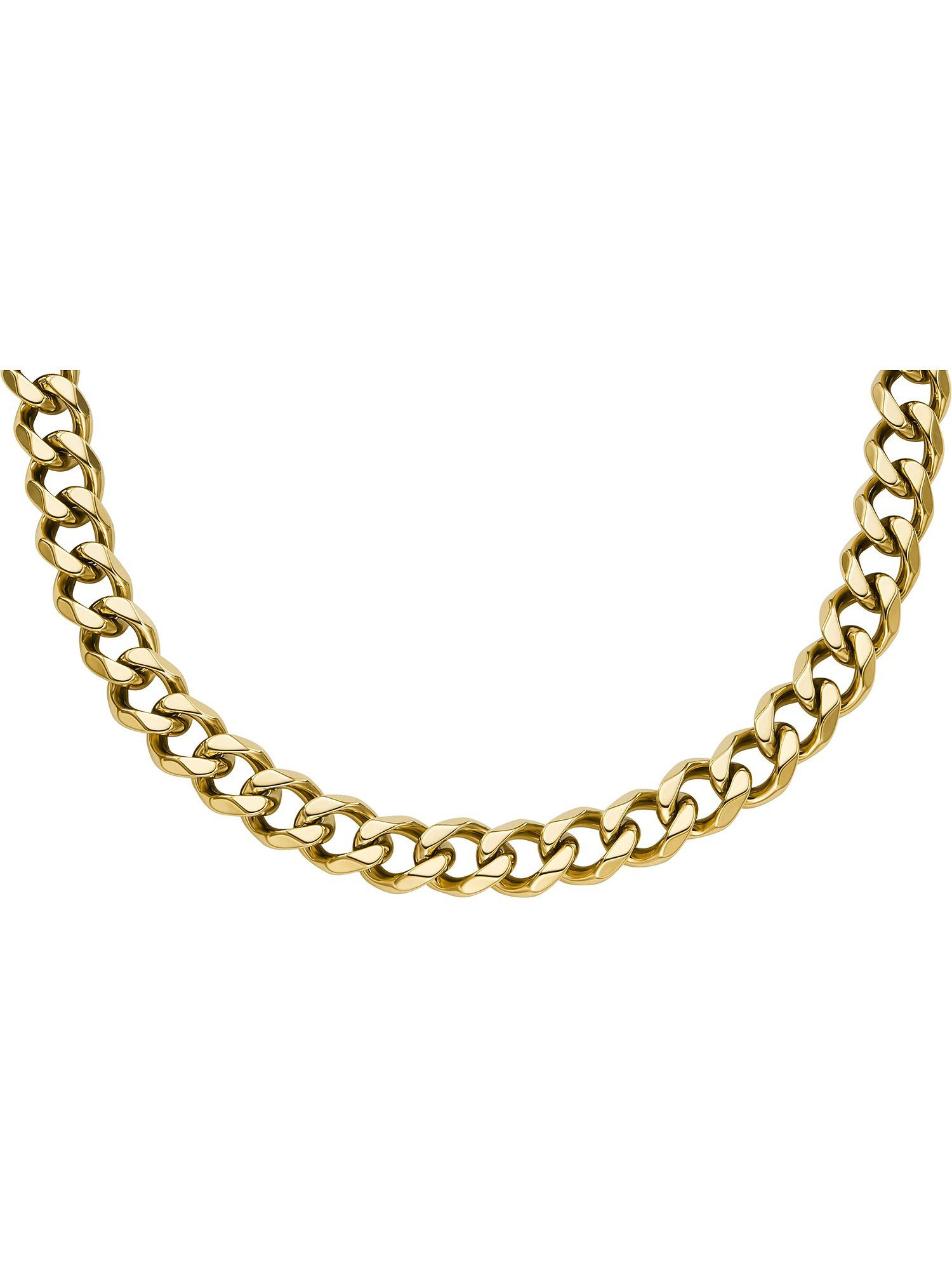 Collier Fossil Herren-Kette Edelstahl