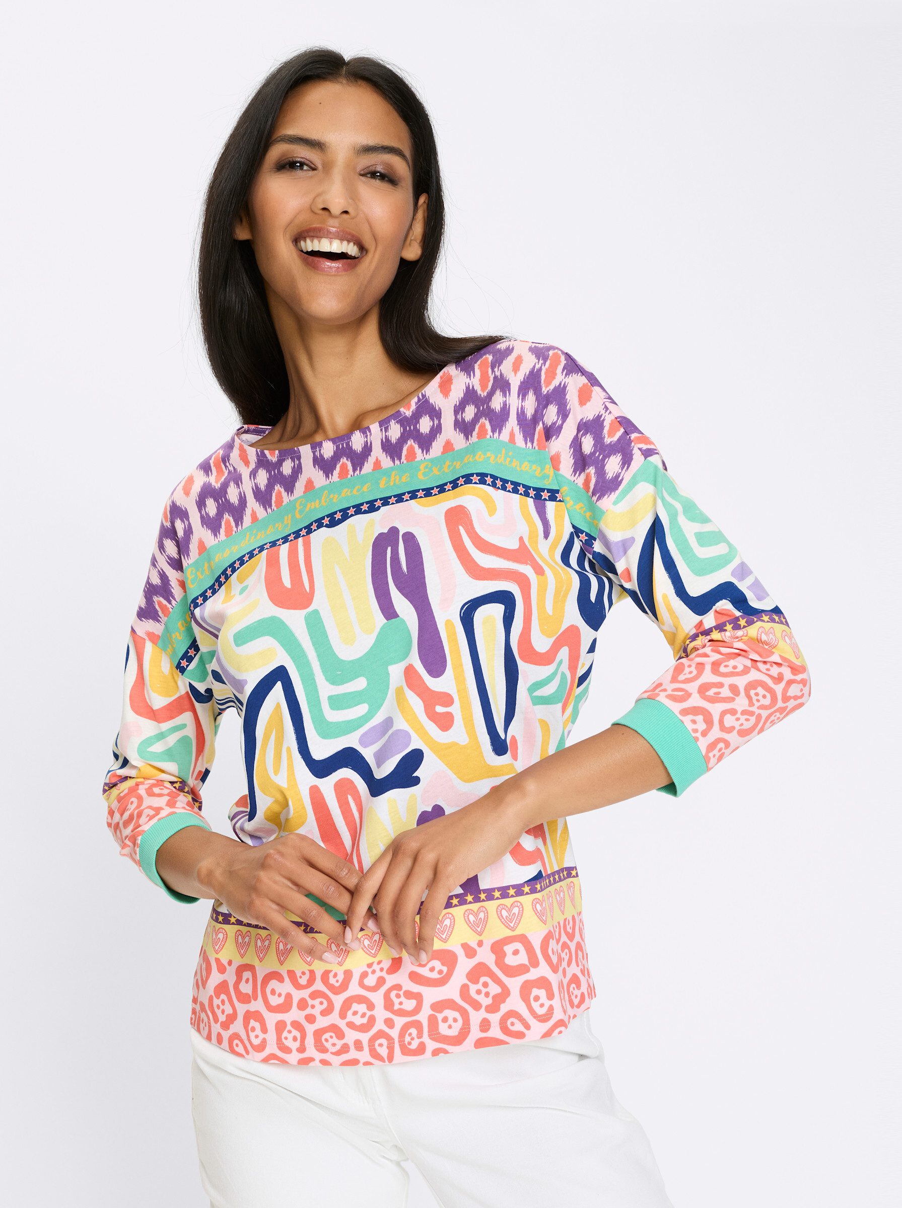 T-Shirt 3/4-Arm-Shirt 3/4-Arm