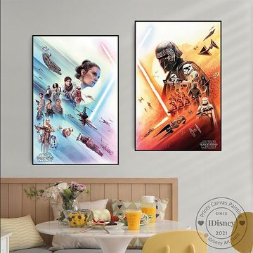 TPFLiving Kunstdruck (OHNE RAHMEN) Poster - Leinwand - Wandbild, Disney Marvel - Star Wars - Impressionen - Der Aufstieg von Skywalker (Leinwand Wohnzimmer, Leinwand Bilder, Kunstdruck), Leinwand bunt - Größe 20x30cm