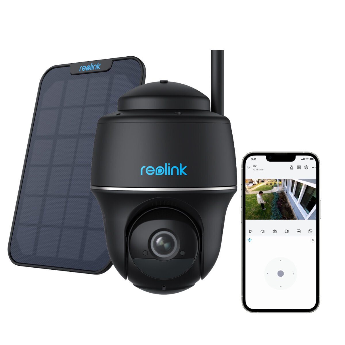 Reolink PTCam ProHD 4MP mit Solarpanel, 4/5GHz WLAN Überwachungskamera  (Außenbereich)