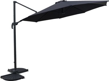 Garden Pleasure Ampelschirm, Deluxe-Ø 300 cm, anthrazit