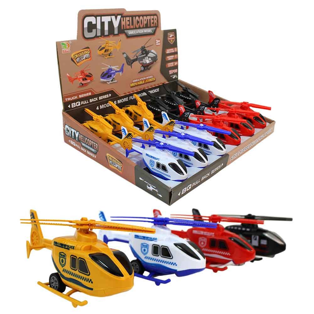 LG-Imports Spielzeug-Hubschrauber 12 Stück Spielzeug Helicopter City - ca. 15 cm, (12-tlg)