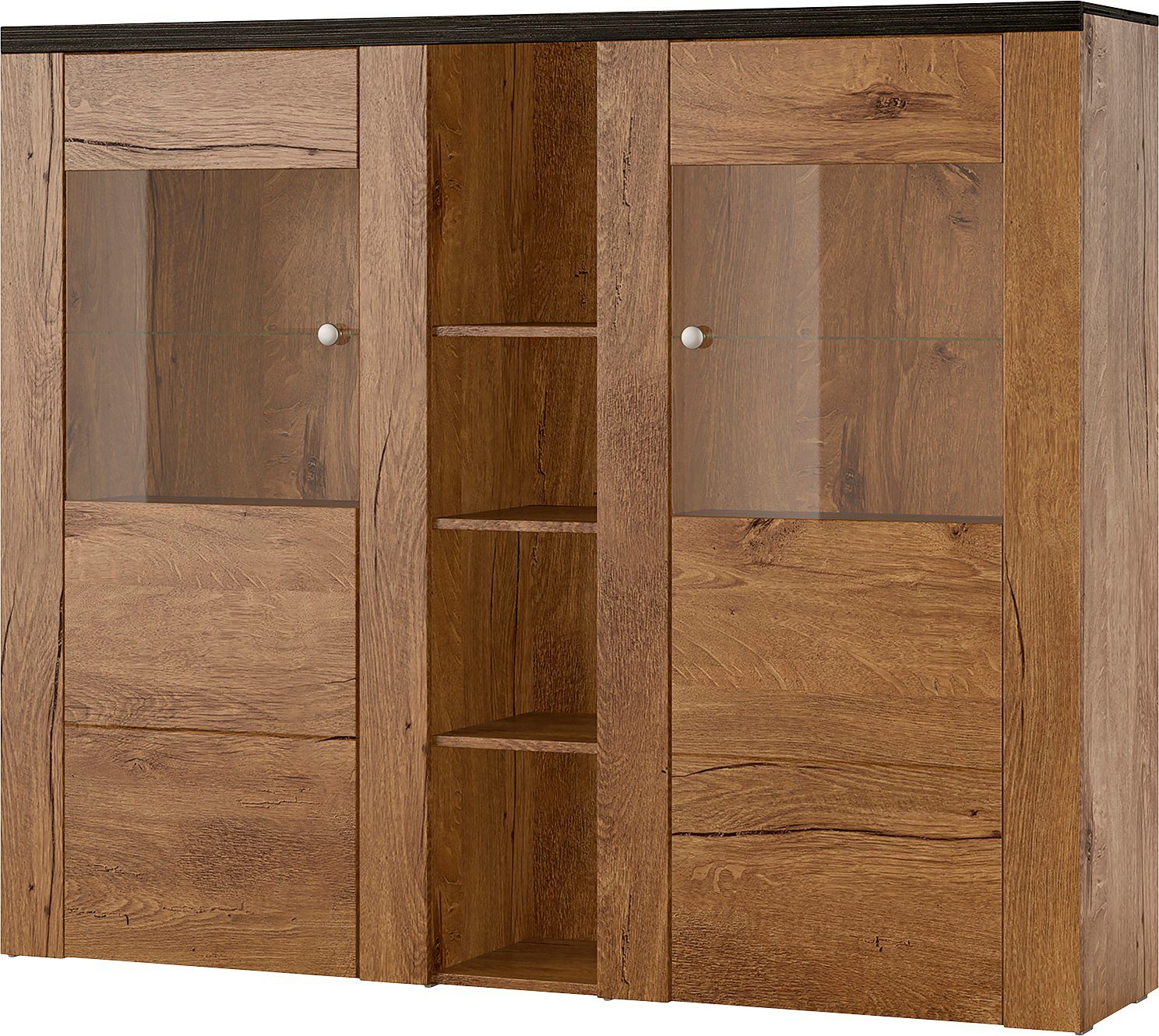 Home affaire Highboard Larona, zeitlose Hochkommode mit 2 Türen, Türkommode günstig online kaufen