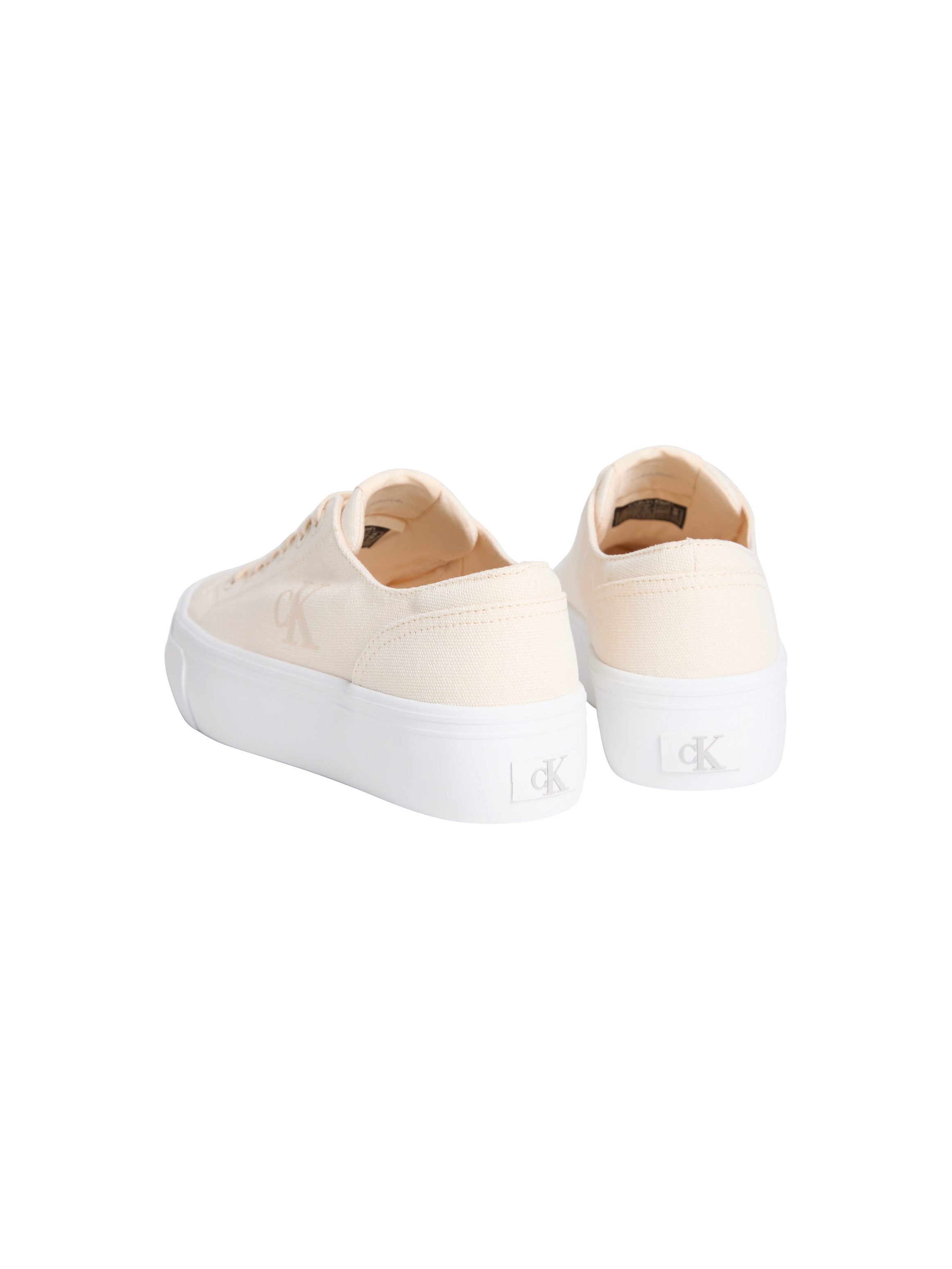 Calvin Klein Jeans VULC FLATFORM LOW CV MG Plateausneaker Schnürschuh, Freizeitschuh, Halbschuh mit seitlichem Logo