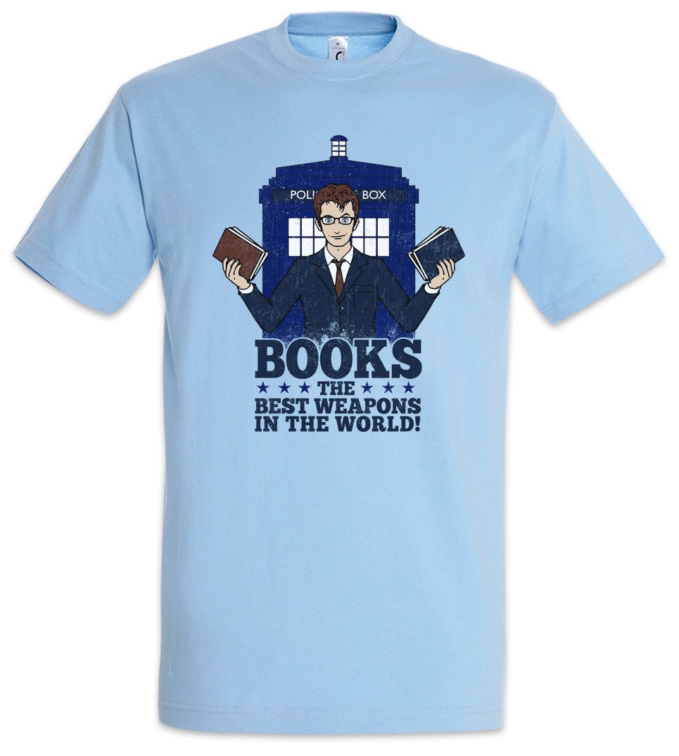 Urban Backwoods Print-Shirt Books Are Weapons Herren T-Shirt Best World Bücher Buch Book Love (1-tlg) Liebe Lehrer Bibliothekar Addiction