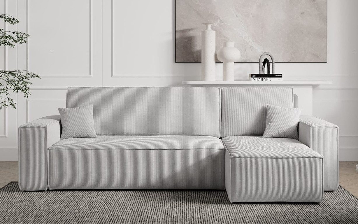 Compleo Ecksofa Cordsofa, Modern Couch-L, universelle günstig online kaufen