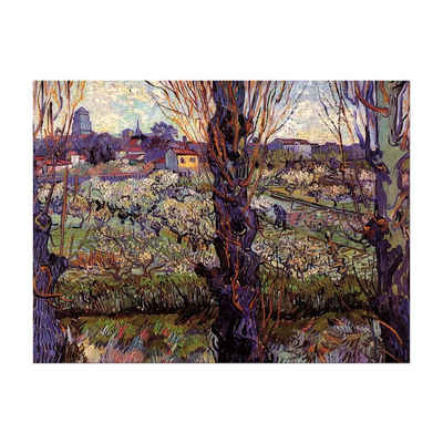 Bilderdepot24 Leinwandbild Alte Meister - Vincent van Gogh - Blick auf Arles, Abstrakt