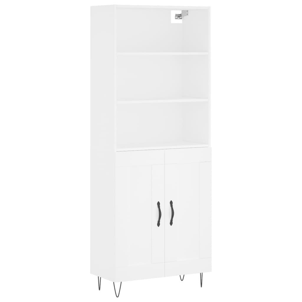 vidaXL Kleiderschrank Highboard Weiß 69,5x34x180 cm Holzwerkstoff günstig online kaufen