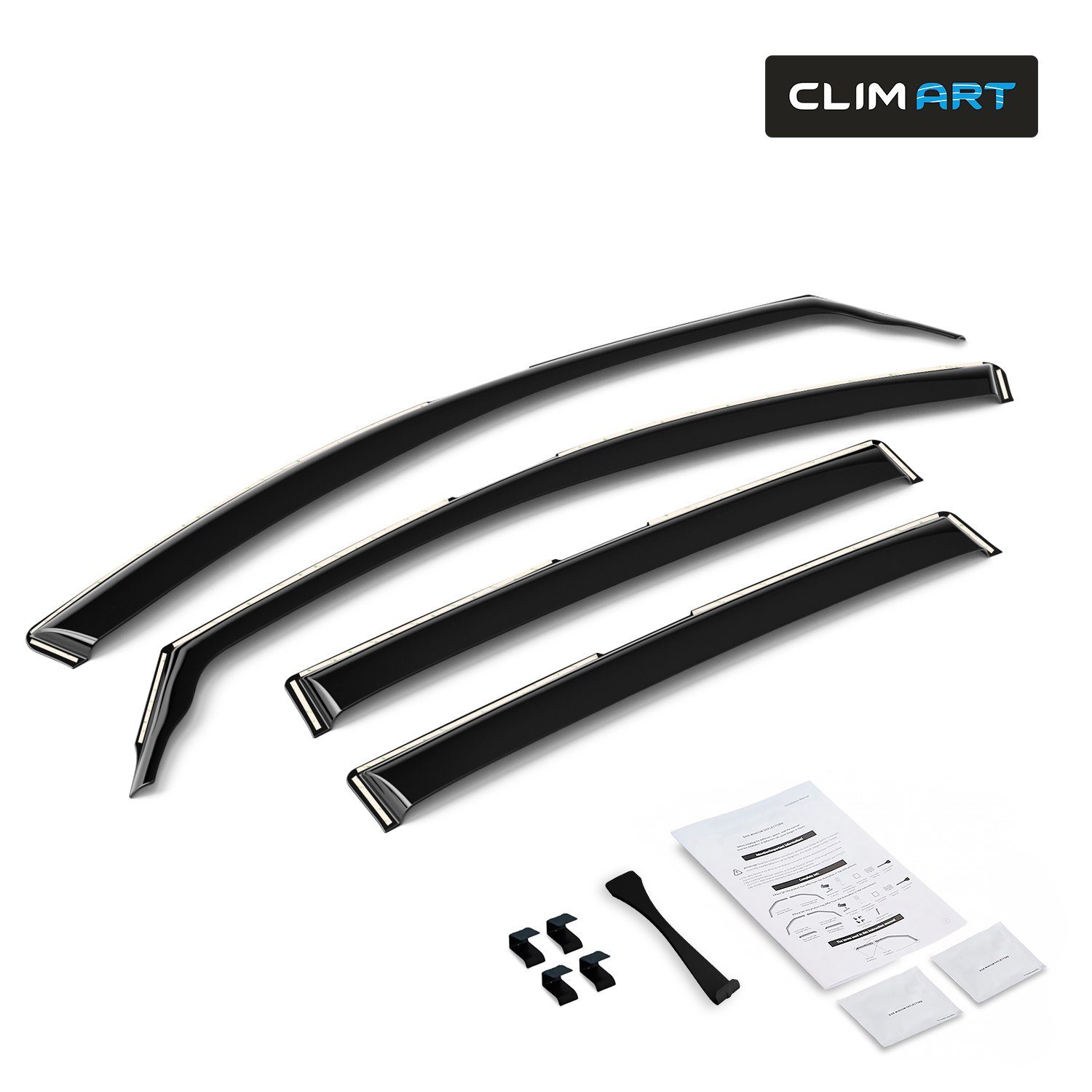 Clim Art Auto-Fußmatten CLIM ART Windabweiser für/kompatible mit Toyota  RAV4 2013-2018 SUV (4 St)