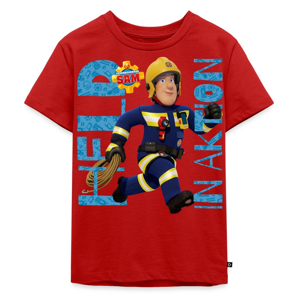 Spreadshirt T-Shirt Feuerwehrmann Sam™ Held In Aktion Cooles Design Kinder Premium T-Shirt (1-tlg)