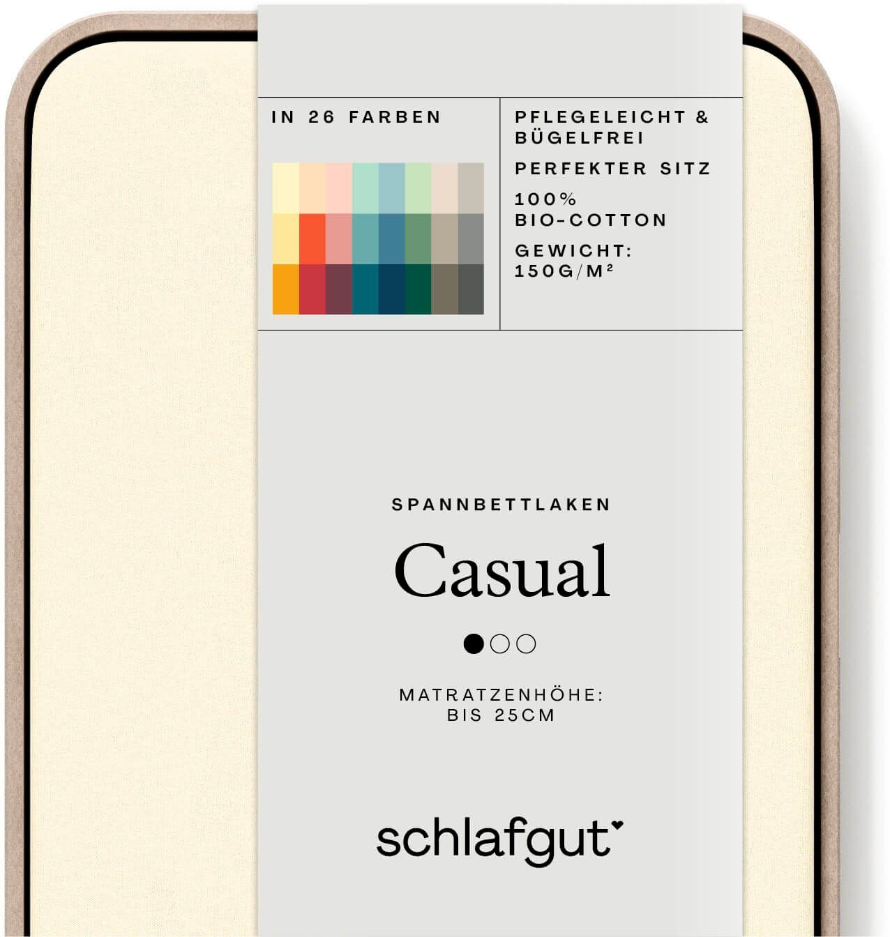 Schlafgut Spannbettlaken CASUAL u.a. in Gr. günstig online kaufen