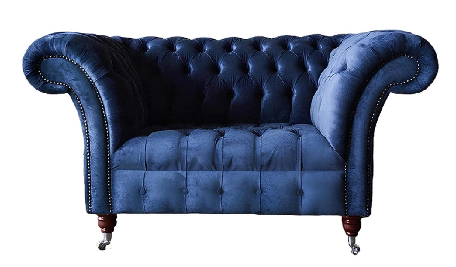Xlmoebel Chesterfield-Sessel Luxuriöser Chesterfield-Sessel im edlen Stoffdesign (Sessel (1 Sitzer), Hergestellt in Europa