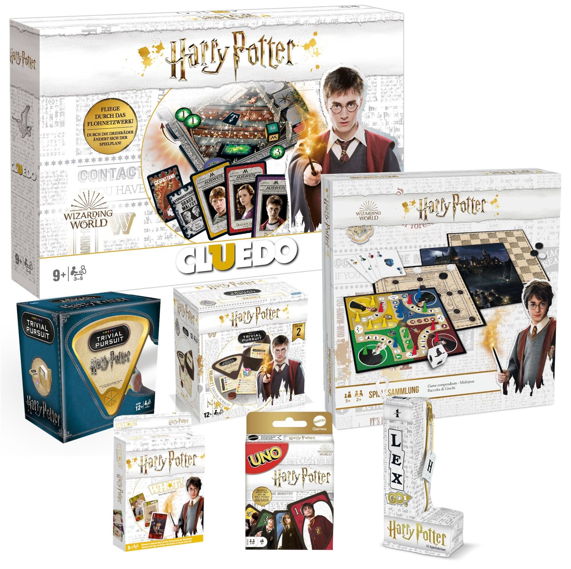 Winning Moves Spiel, Brettspiel Harry Potter - Mega Spielepaket