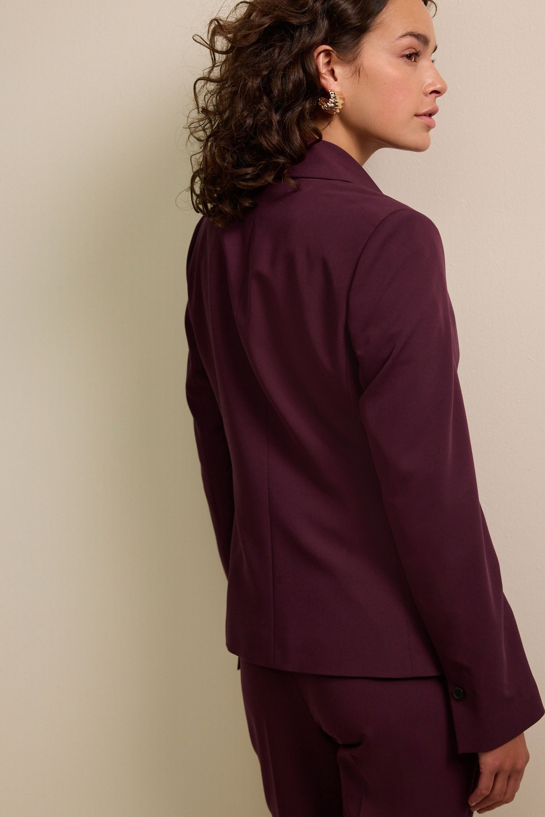 Next Jackenblazer Einreihiger Blazer mit Karomuster, günstig online kaufen