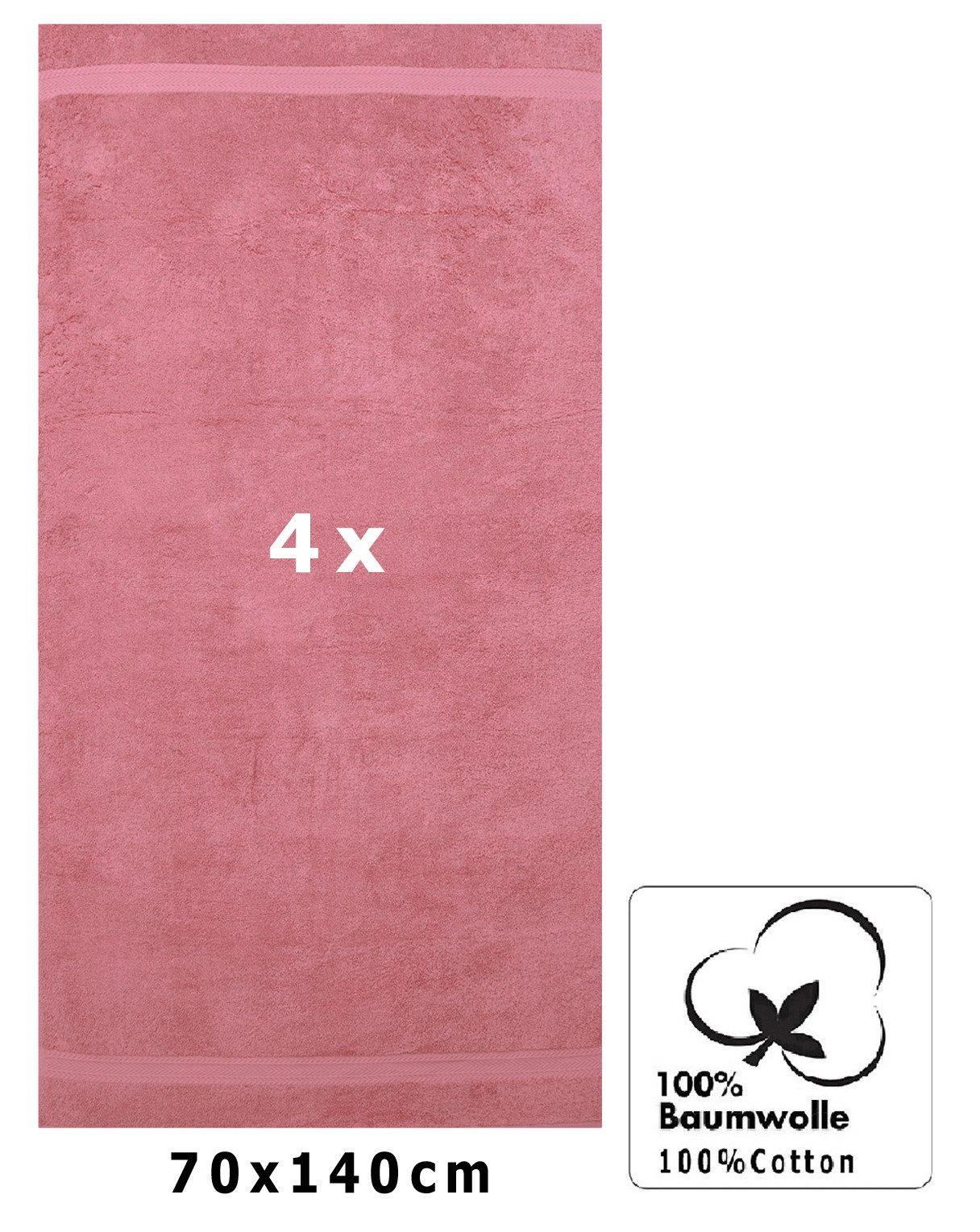 Betz Duschtücher 4 Stück Duschtücher 70x140 günstig online kaufen