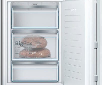 BOSCH Einbaugefrierschrank 6 GIV21AFE0, 87,4 cm hoch, 55,8 cm breit, Low Frost: geringere Eisbildung & schnelleres Abtauen