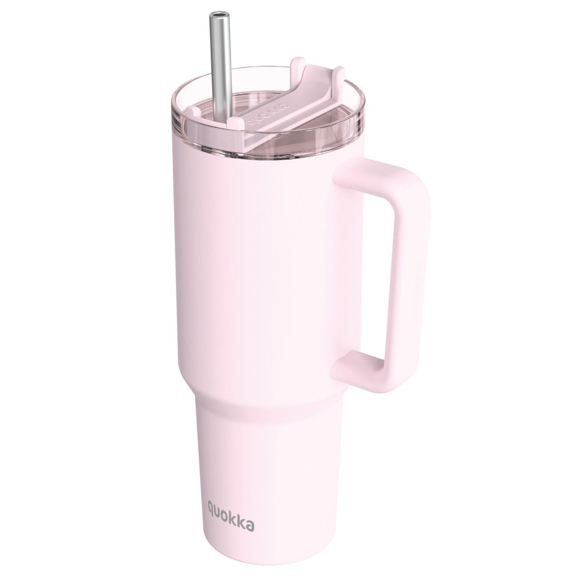 Quokkabottle Trinkflasche - Isolierte Edelstahl-Trinkflasche mit Griff und Strohhalm, doppelwandig und ergonomisch