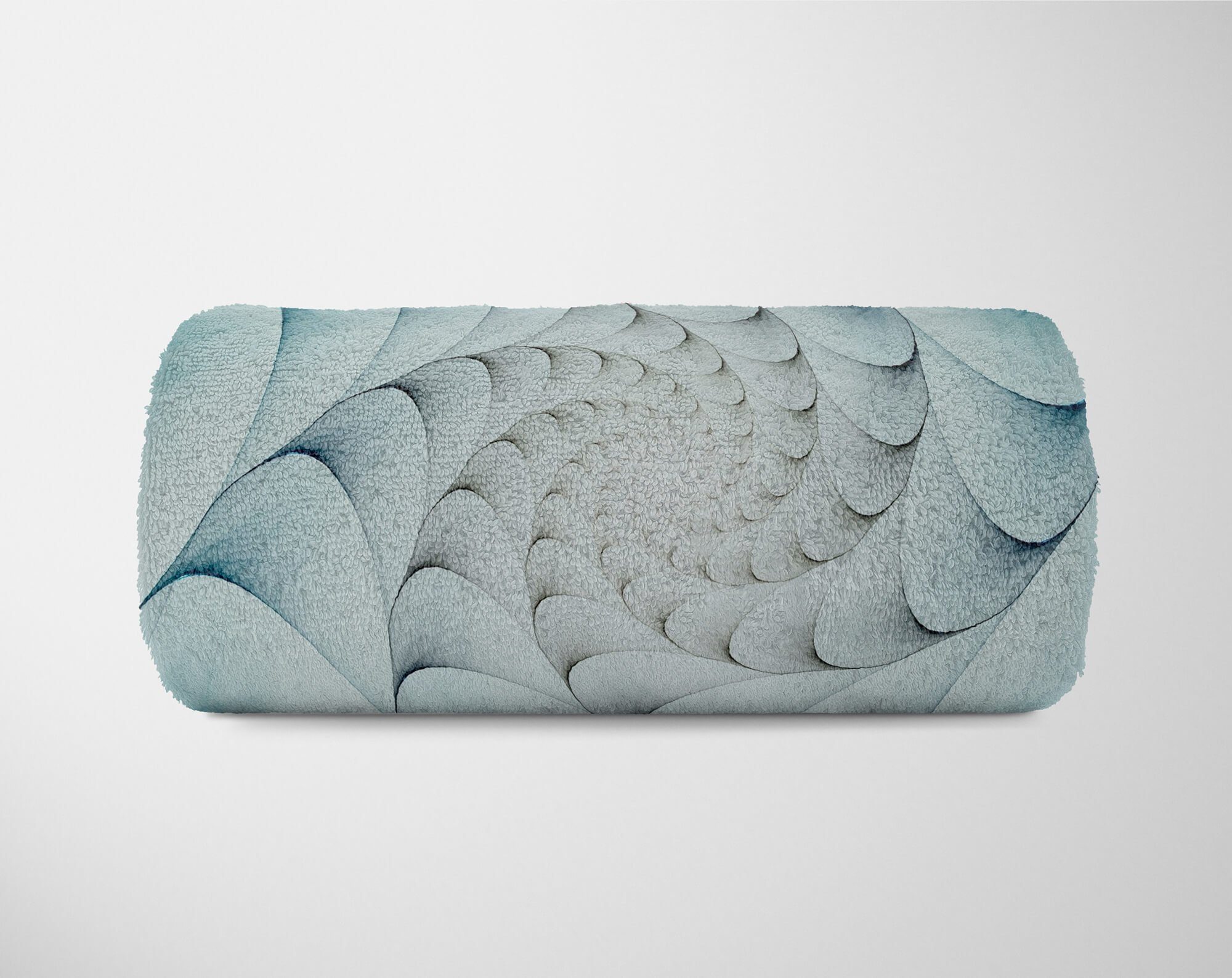 Handtuch (1-St), mit Handtuch Kuscheldecke Baumwolle-Polyester-Mix Muster, Strandhandtuch Saunatuch Handtücher schönes Abstrakt Fotomotiv Sinus Art