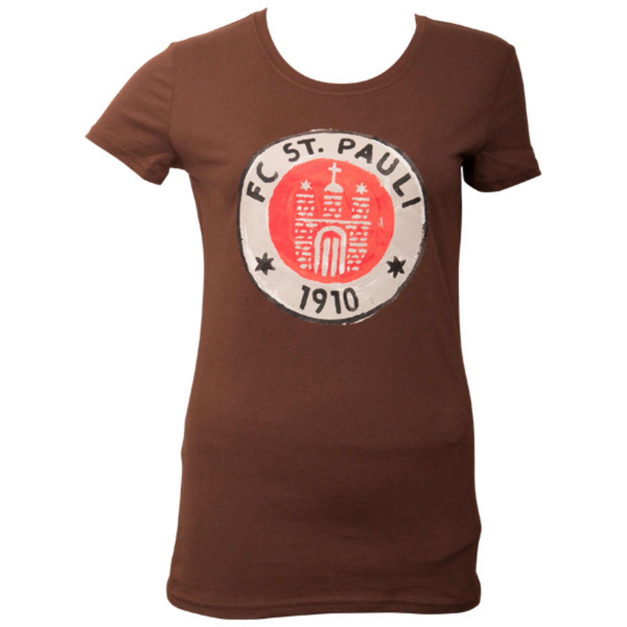 FC St. Pauli Print-Shirt FC St. Pauli - Frauen T-Shirt Logo Paint - braun