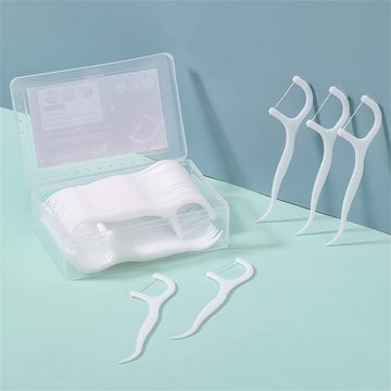 XDeer Zahnseide-Stick Einweg-Zahnseide,Tragbares Zahnpflege, Zahnstocher, 400pcs, Zahnreinigung zur Entfernung von Plaque und Speiseresten