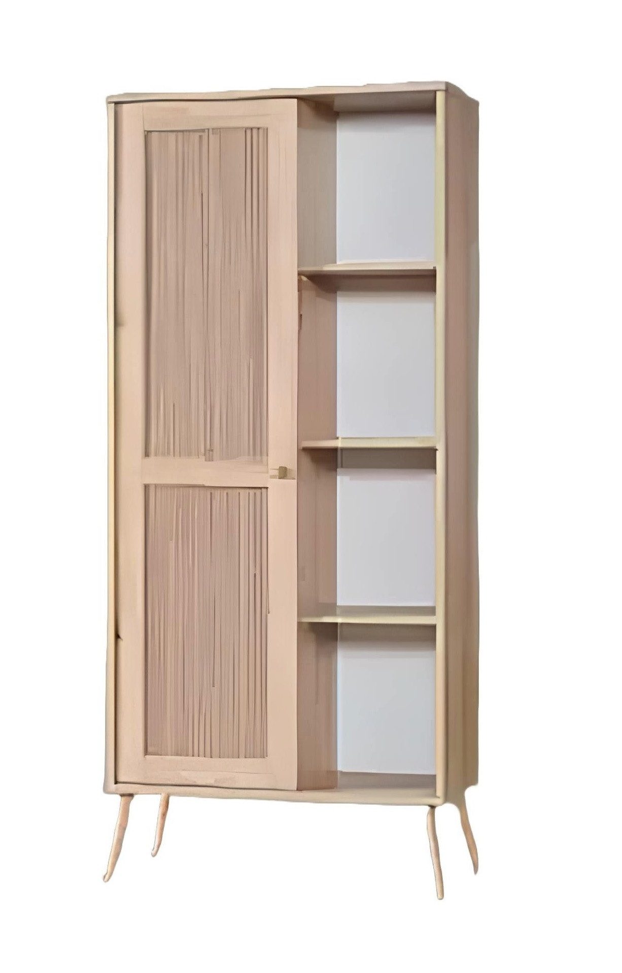 Xlmoebel Aktenregal Braunes Wandregal aus Holz für Bücher und Dokumente, 1-tlg., Hergestellt in Europa