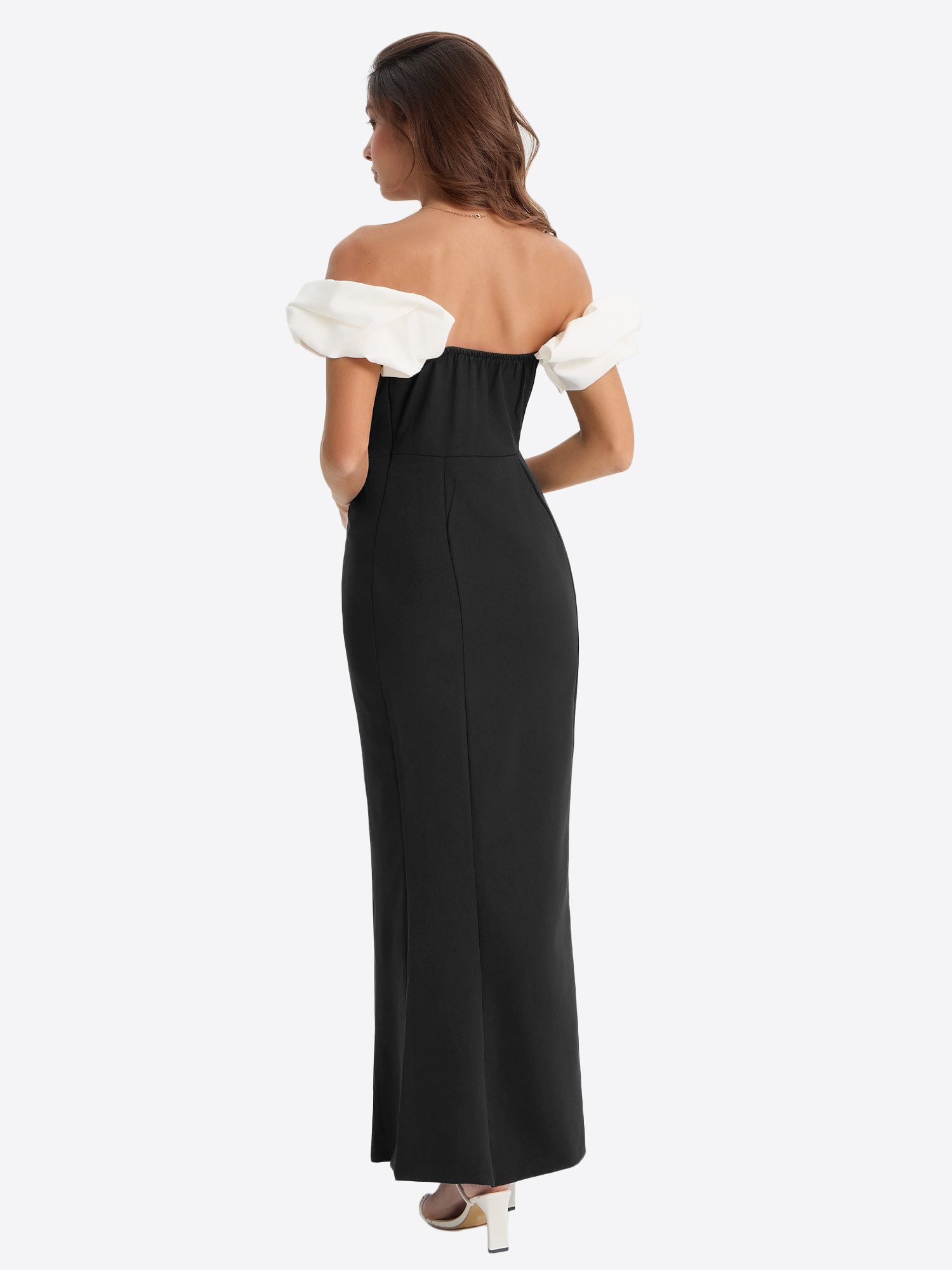 Imily Bela Maxikleid Damen Off-Shoulder Mermaid mit Rüschen Elegant Abendkl günstig online kaufen