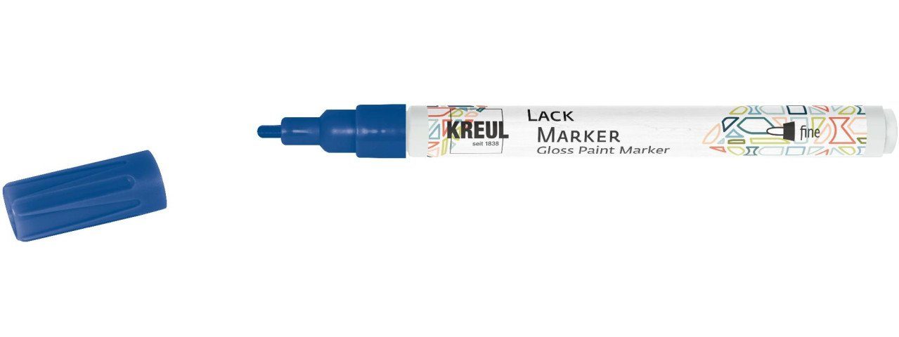 Kreul Künstlerstift Kreul Lack Marker fine blau, 1-2 mm
