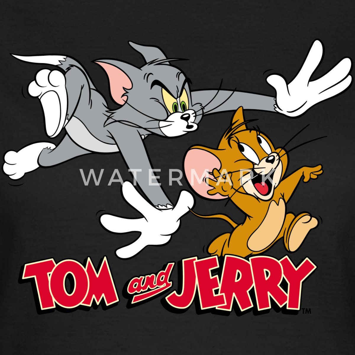 Spreadshirt T-Shirt Tom Und Jerry Verfolgung günstig online kaufen