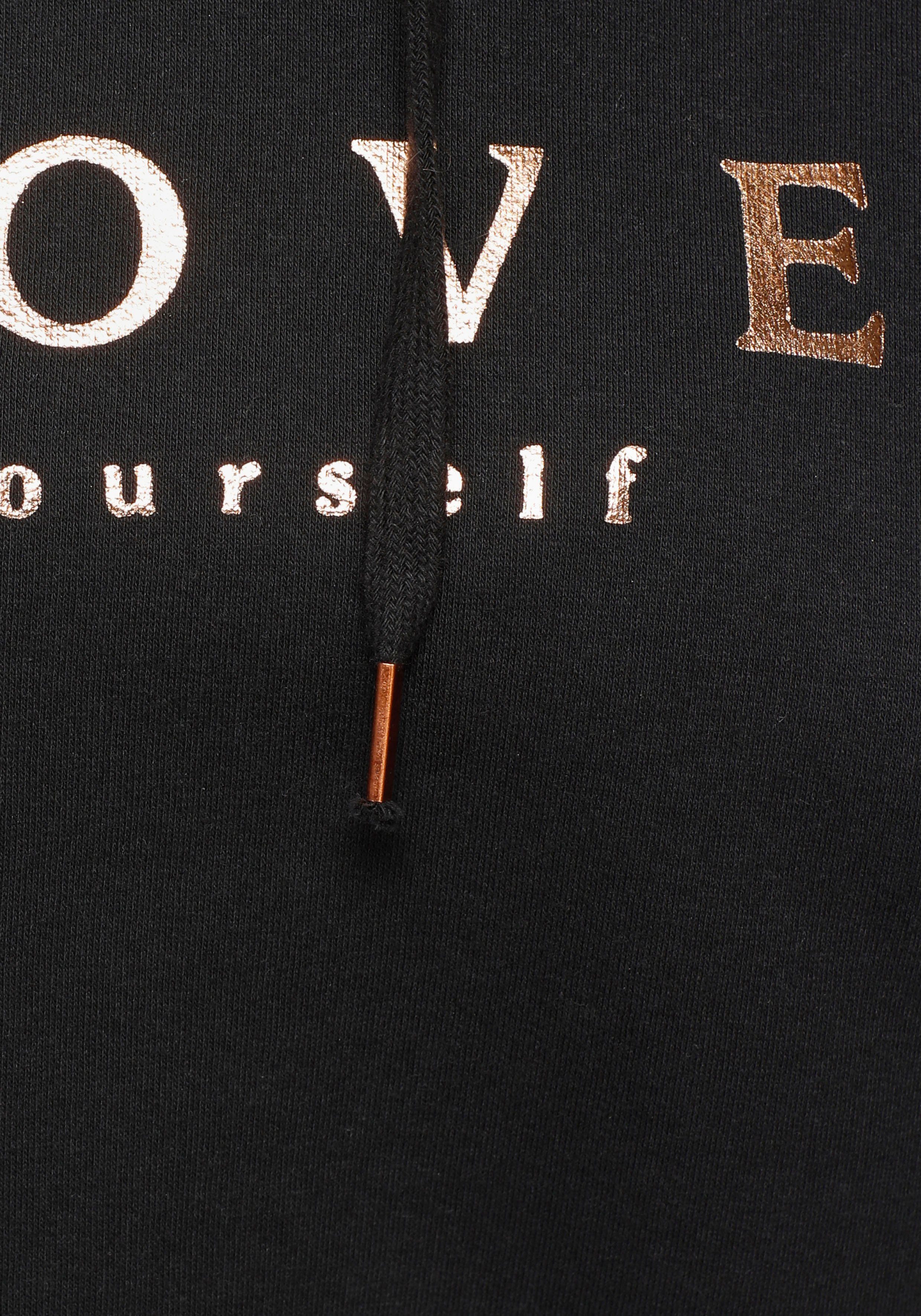 Buffalo Kapuzensweatshirt mit überschnittenen Schultern, Loungewear, Loungeanzug