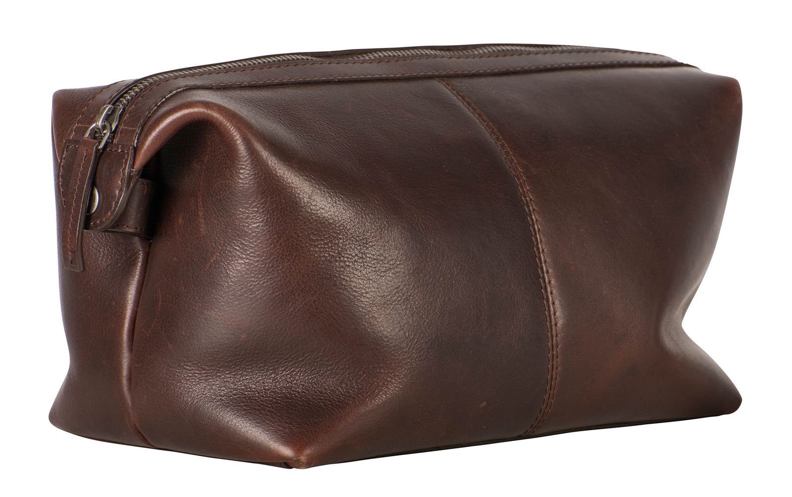 Leonhard Heyden Kulturbeutel Toilet Bag, aus echtem Leder günstig online kaufen