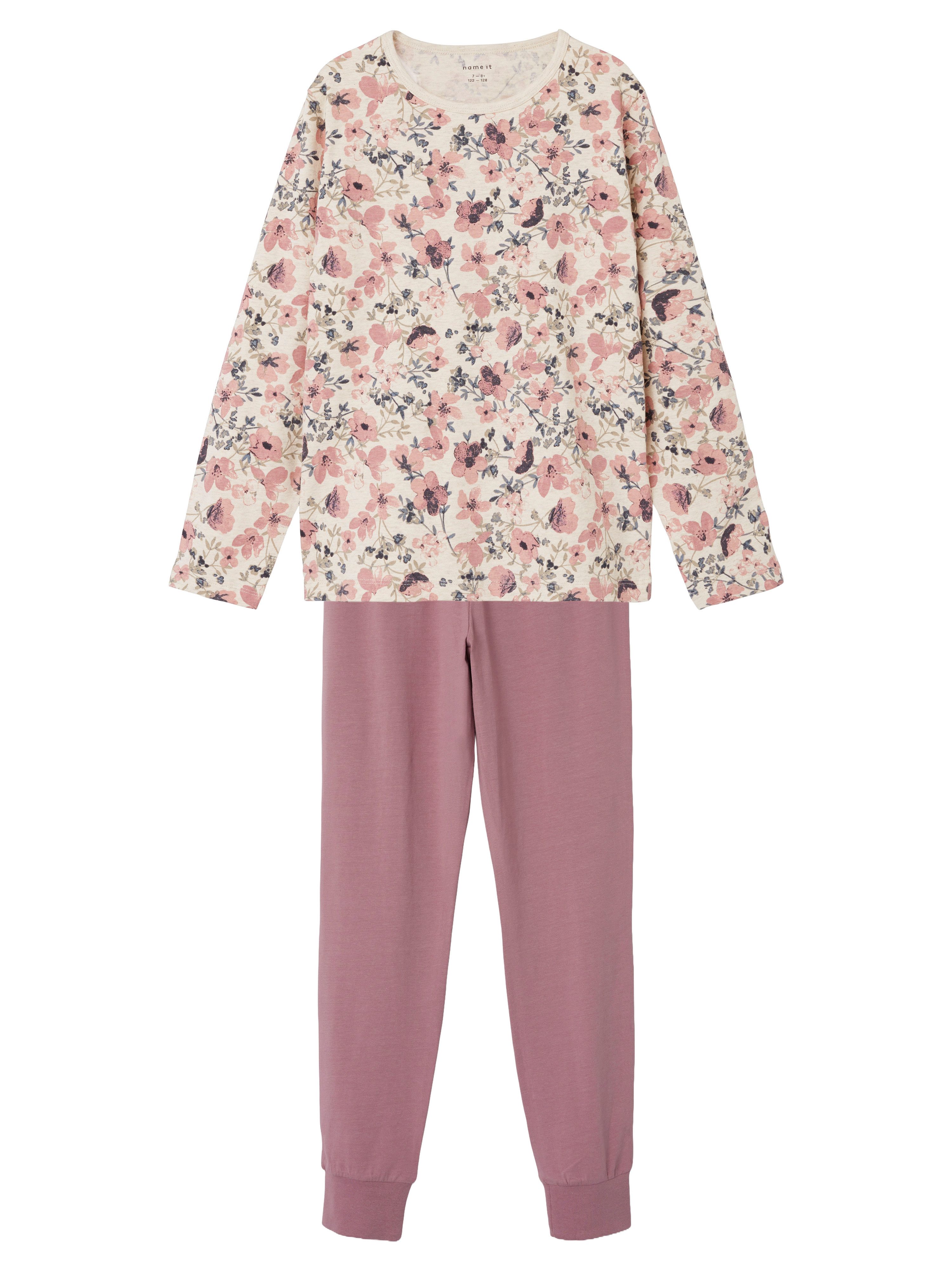 Name It Pyjama NKFNIGHTSET NOSTALGIA FLOWER NOOS (Set, 2 tlg) in Basic-Form – Bild 3 von 5