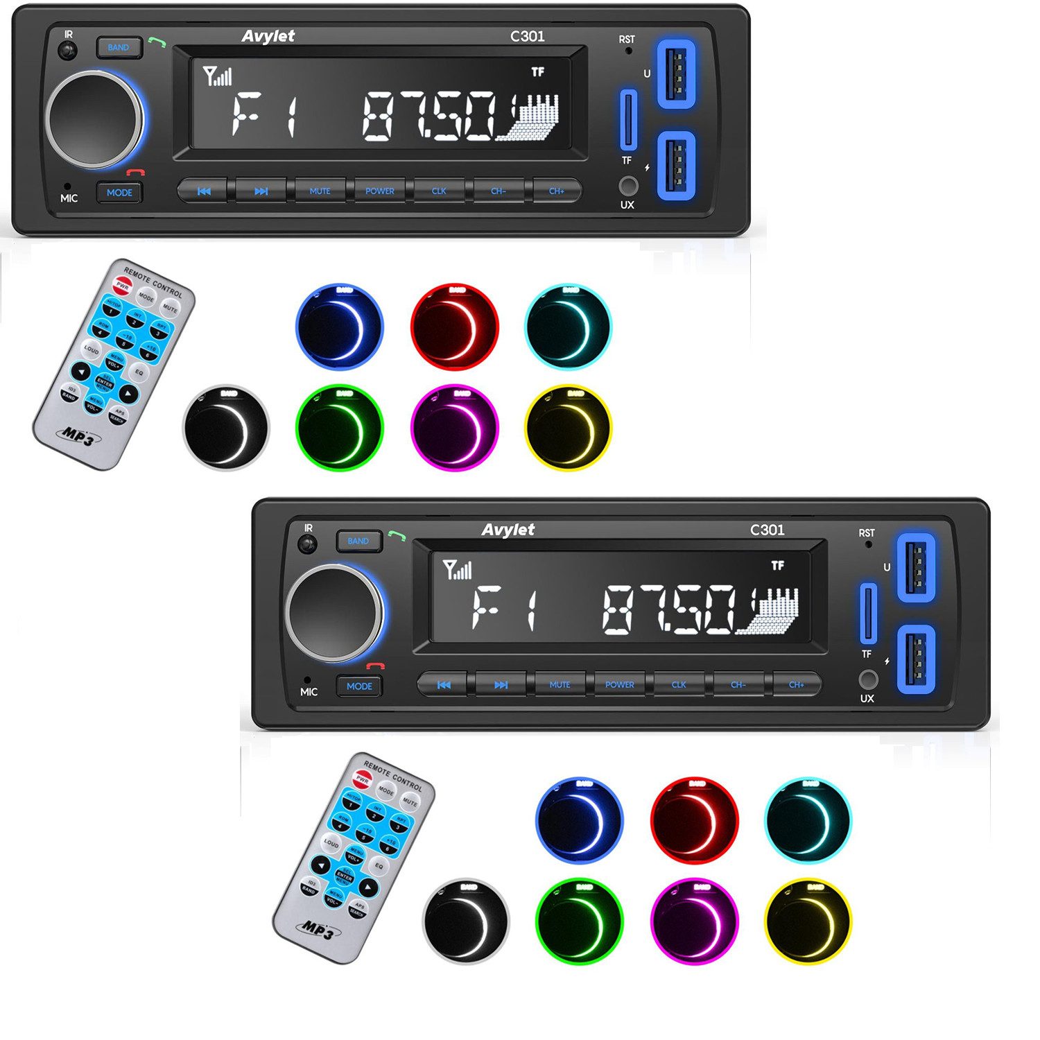 1 Din Autoradio Bluetooth für smart mit Freisprecheinrichtung Autoradio