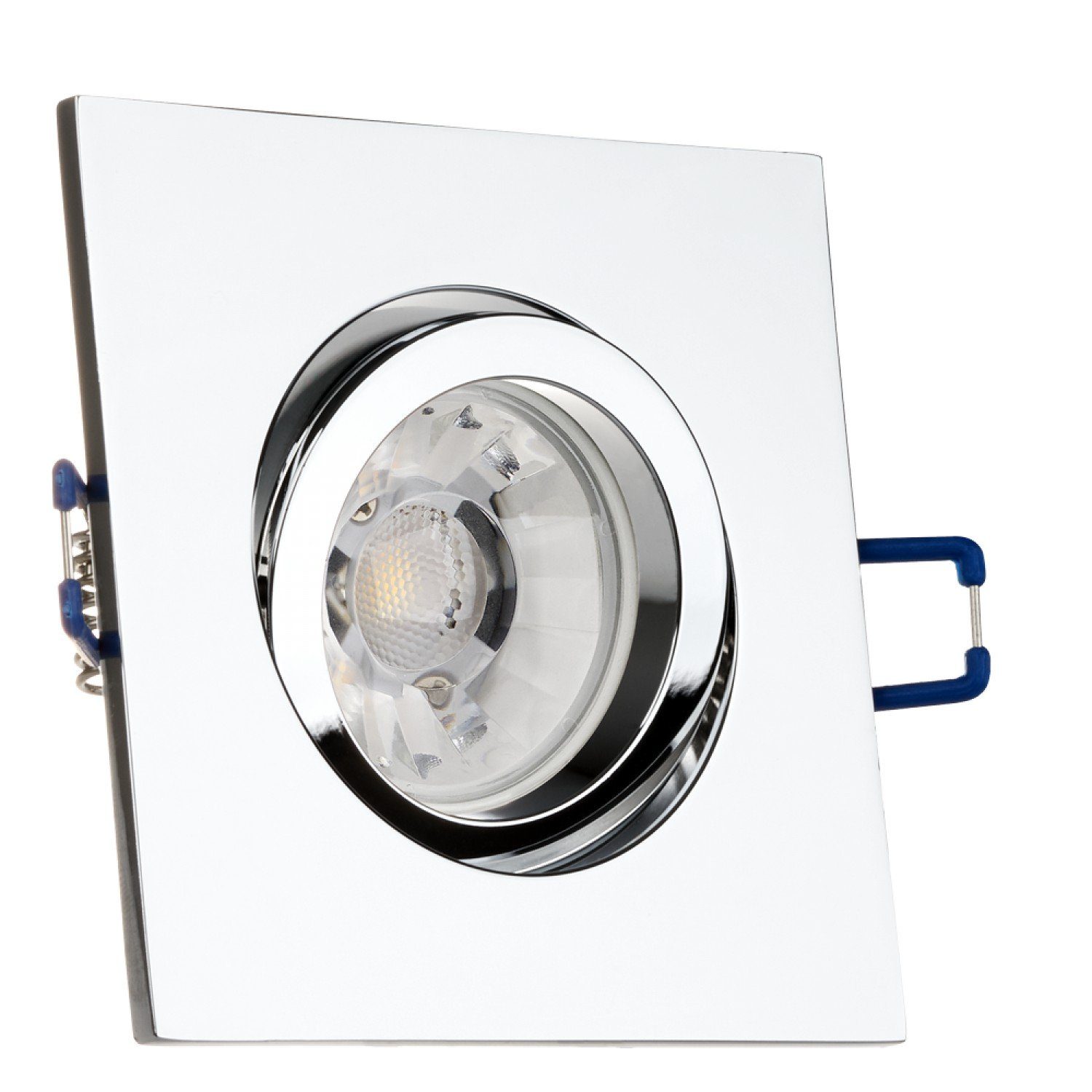 Einbaustrahler LEDANDO Einbaustrahler LED Chrom mit Set die für Markenstrahle LED GU10 Spanndecke