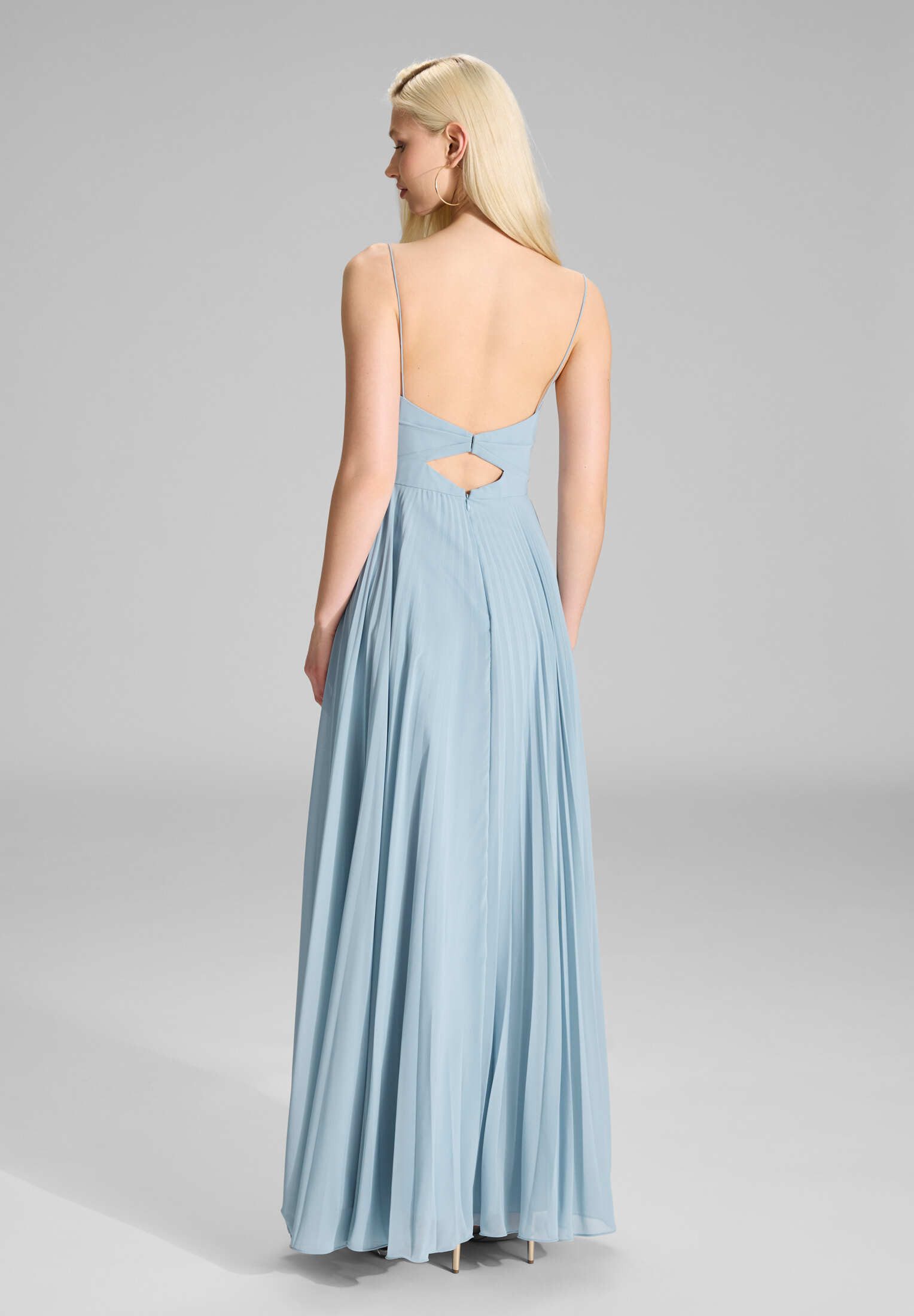 Hey Kyla Abendkleid - Chiffonkleid mit Plisseerock Taillierter Schnitt mit fließendem Rockteil