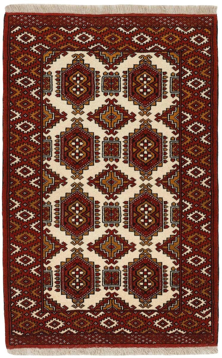 Nain Trading, Handgeknüpfter / Perserteppich, Turkaman 82x126 Höhe: Orientteppich rechteckig, Orientteppich mm 6