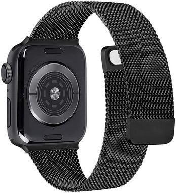 Widmann-Shop Smartwatch-Armband Apple Watch Armband Band Series Ultra 9 8 SE 7 6 5 4 3 2 38 - 49 mm, Schmutzabweisend, Atmungsaktiv
