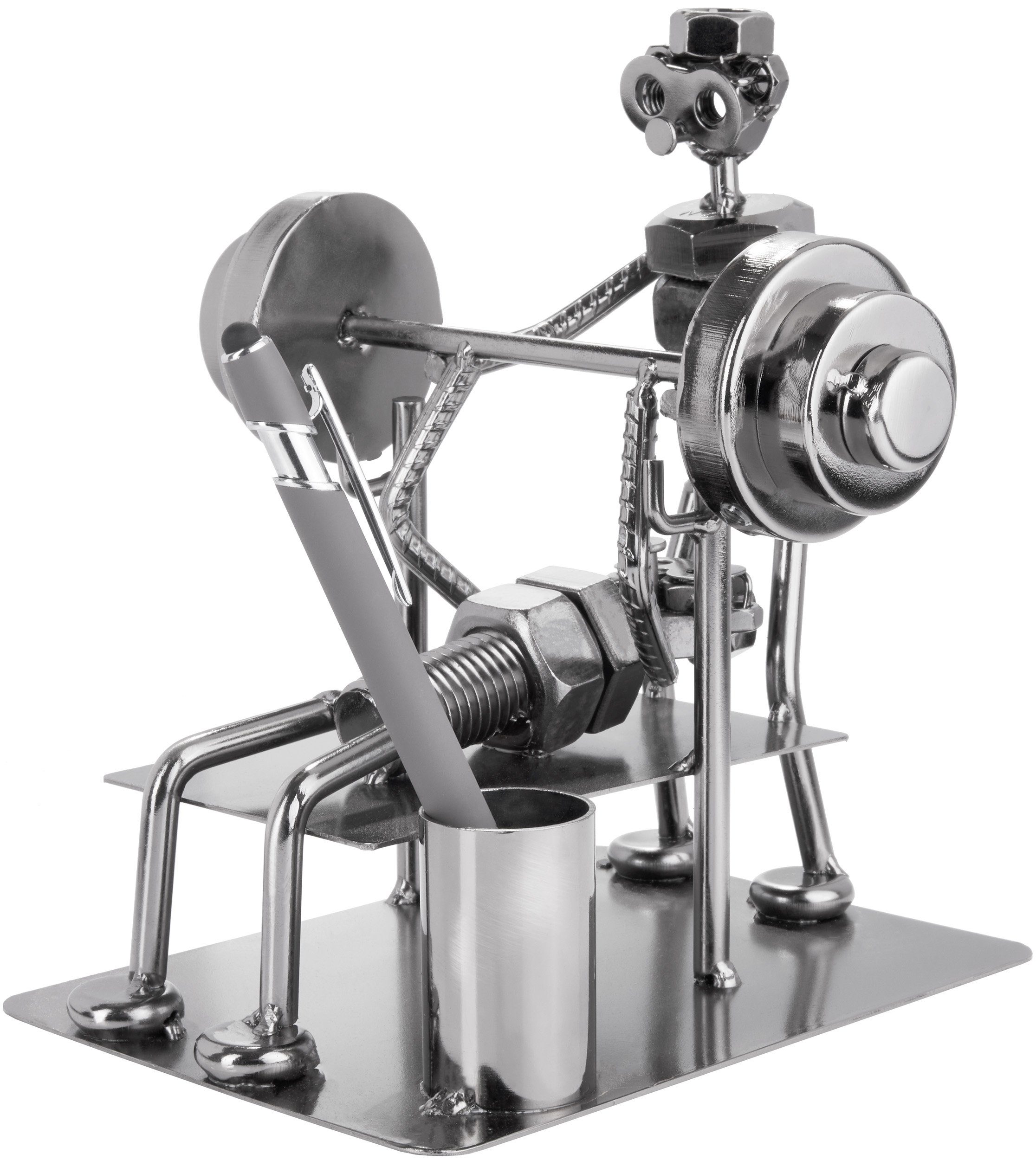 BRUBAKER Dekofigur Metallskulptur Schraubenmännchen Bodybuilder (1 günstig online kaufen