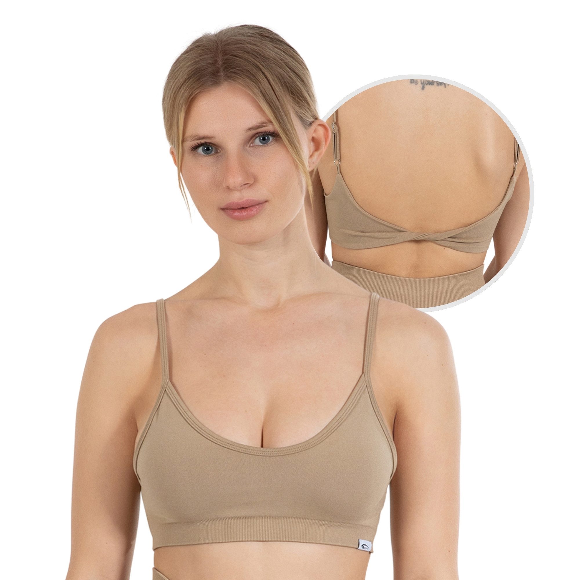 Smilodox Sport-BH Layne, Scrunch Butt Lift Sporthose, High Waist V-Shape Schweißabsorbierende blickdichte Trainingshose, Sport Fitness Yoga