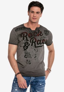Cipo & Baxx T-Shirt mit Rock&Pace Aufdruck