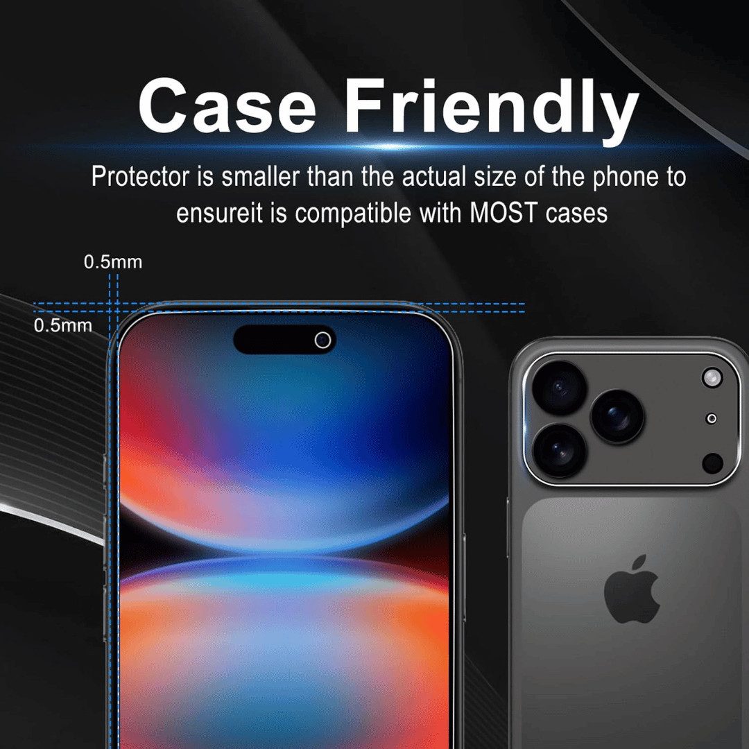 SmartUP Displayschutzglas 2X Schutzglas für iPhone 17 Pro Blickschutz Display Kamera Full Screen für iPhone 17 Pro, 4 Stück, Anti-Spy, Blickschutz, Privacy – Bild 5 von 5