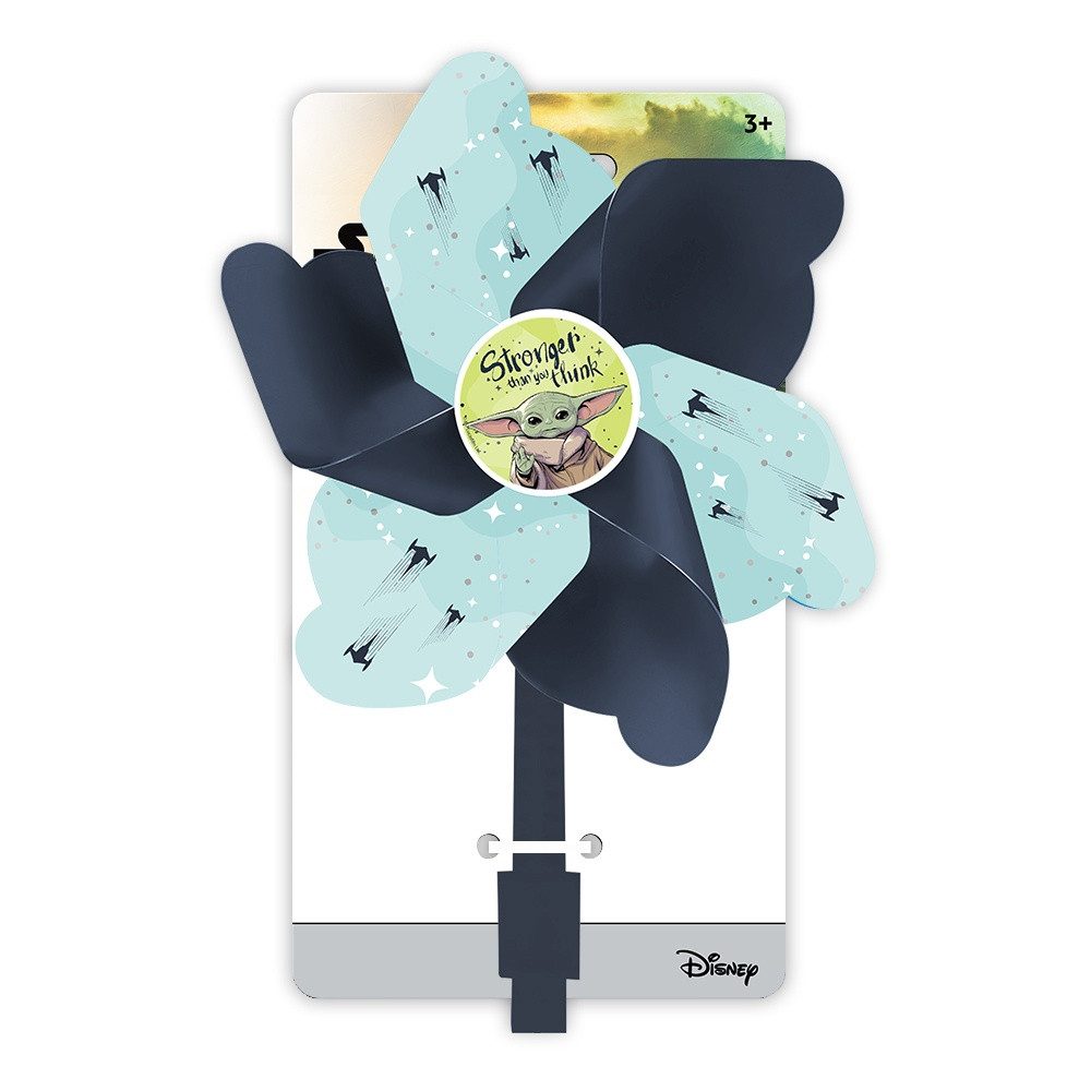 Seven Polska Windrad STAR WARS MANDALORIAN Lenker-Windrad, Drehspaß für Roller und Fahrrad